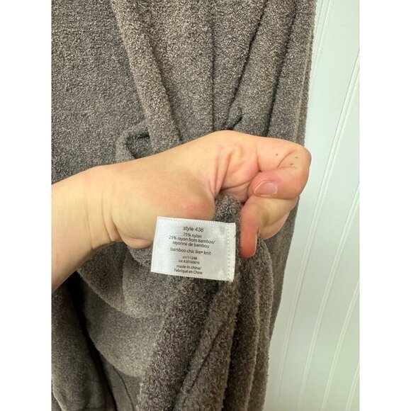 Barefoot Dream Brown High Low Bamboo Blend Chic Lite Knit Cardigan Women L/XL - Picture 3 of 5